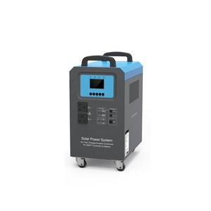 Ev kullanımı taşınabilir 1500W MPPT güneş jeneratör 2 adet GÜNEŞ PANELI lityum pil Off-grid güneş enerjisi sistemi zemin montaj - Product Image 3