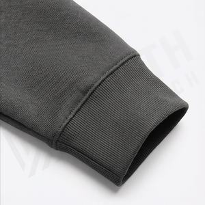 Sudadera con capucha extragrande bordada de algodón grueso para hombre, suéter cálido de felpa, colección de otoño, color personalizado - Product Image 6