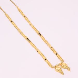 Gold Plated Mangalsutra, Traditional Jewelry, <b>Wedding</b> Season, Mangalsutra <b>for</b> Women, Copper & Brass Chapado En Oro Oro Laminado - Product Image 2