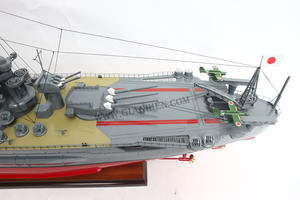 Artisanat en bois de navire de guerre MUSASHI, design personnalisé approuvé par le fabricant, faible MOQ, haute qualité, style nautique, décoration d'intérieur - Product Image 2