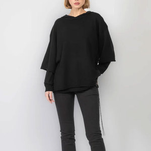 Sudadera con Capucha de Doble Manga para Mujer, Ropa de Calle 100% Algodón, Cómoda, con Logotipo Personalizable - Product Image 5