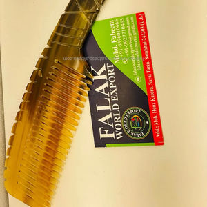 Peine de pelo de Animal de cuerno de búfalo Natural pulido a mano de primera calidad, peine antiestático personalizado con patrón de escala de dragón para mujer - Product Image 5