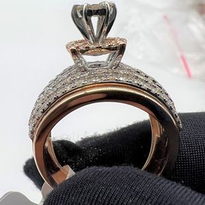 Elegante y Lujoso Anillo de Compromiso para Mujer en Oro Sólido de 14k/18k con Baño de Rodio, Diamante Natural Certificado por Terceros, Moderno - Product Image 6