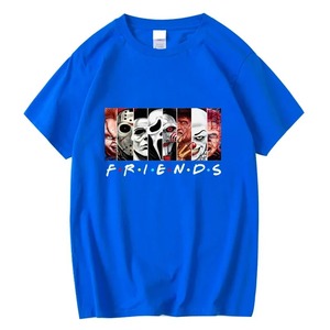 เสื้อเชิ้ตผ้าคอตตอนคุณภาพสูงสำหรับ100% เสื้อยืดพิมพ์ลายเพื่อนตลกเสื้อสวยฤดูร้อนคอหลวมเสื้อยืดผู้ชายเซฟ - Product Image 3