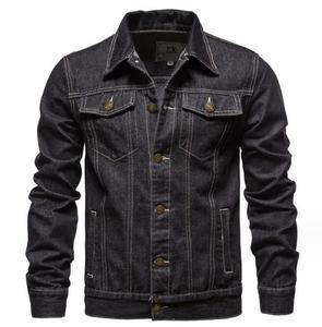 Veste en jean pour homme Vêtements d'extérieur décontractés Veste d'automne Manteau boutonné en jean Veste Slim Fit pour homme - Product Image 4
