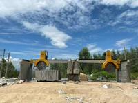Scie à pierre de pont automatique de découpeuse de bloc de marbre de granit de puissance forte pour la coupe de carrière et de dalle
