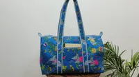Sac à bandoulière en coton matelassé avec imprimé floral, sac en cuir écologique, doublure en toile, sac lavable de nuit à la mode