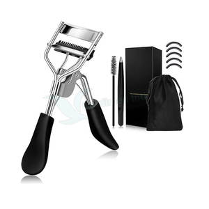 Rizador de pestañas de acero inoxidable con Mango antideslizante hecho a medida, rizador de extensión de pestañas con acabado de espejo - Product Image 1