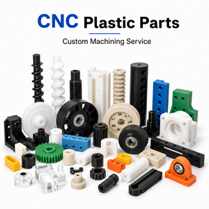 โรงงานผลิตชิ้นส่วนพลาสติก CNC 5 แกน ความแม่นยำสูง แบบกำหนดเอง สำหรับวัสดุ ABS POM ไนลอน PEEK HDPE UHMWPE พร้อมบริการต้นแบบรวดเร็วและผลิตชิ้นส่วนจำนวนน้อย - Product Image 1