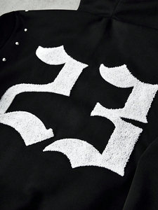 Sweat-shirt à capuche en molleton surdimensionné pour femme, chaud, épais, pour l'hiver, avec strass, idéal pour le streetwear ou les vêtements de détente - Product Image 2