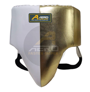 High Quality Custom-Made Full Safety Equipment PU Leather <b>Groin</b> Protector <b>Guard</b> for <b>MMA</b> and Boxing AERO AF-26001 - Product Image 1