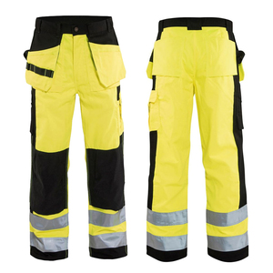 Hi <b>Vis</b> Multi-Pockets <b>High</b> Visibility Pants Durable Waterproof Safety Pants for Men <b>High</b> Quality Customized Cargo <b>Trouser</b> - Product Image 1