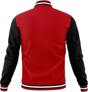 Letterman Jackets Wholesale Custom Printed Embroidery Baseball Varsity Jacket Loose Casual Baseball Jacket for Men's - Product Image 4