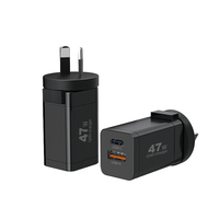 Dropshipping Products 2023 Accessoires électroniques Chargeur rapide Usb C 47W GaN Mobile Charger Pd 3.0 Cargador Charger