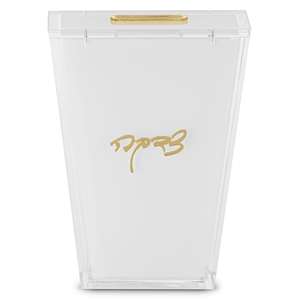 Regalo gioiello trasparente Lucite Tzedakah scatola in argento fiocchi d'oro acrilico per beneficenza scatola da collezione di monete 6.25 pollici <span class=keywords><strong>ebraico</strong></span> Word Pushka Box - Product Image 6