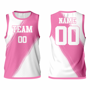 Vente en gros d'usine, uniformes de basket-ball pour adultes personnalisés, séchage rapide, grande taille, réversibles, 100% polyester, sans manches, coupe athlétique - Product Image 3