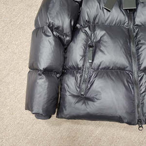 Veste matelassée à capuche pour homme, veste d'hiver décontractée, vêtement d'extérieur rembourré isolé, coupe-vent, chaude, fermeture éclair intégrale, veste à bulles - Product Image 4