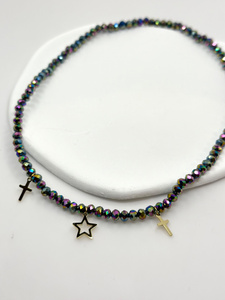 Verano esencial MOONRIVER mujer Acero inoxidable moda declaración collar minimalista elegante Simple elástico cuentas Chic - Product Image 2