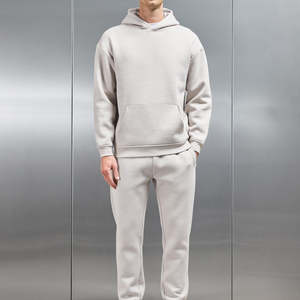 Conjunto de ropa deportiva de dos piezas bordada de gran tamaño personalizada, pantalones de chándal pesados Gsm pesados y Sudadera con capucha, chándales de lana de algodón pesado - Product Image 6