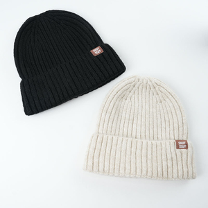 Gorro de punto unisex, cálido, suave y acogedor, forrado de lana, ajustable, elegante, para exteriores, para clima frío, uso casual. - Product Image 2