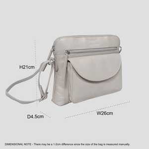 กระเป๋าสะพายพาดลำตัวหนังลายกรวดเนื้อนิ่มนิ่มแท้น้ำหนักเบาโบฮีเมียนสไตล์วินเทจผู้จัดจำหน่ายเรขาคณิตจากอินเดีย - Product Image 3