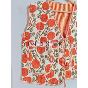 Handmade Vintage Quilted Jacket for Women New Style <b>Boho</b> Coat Front Open Kimono Stripe Piping Cotton Unique <b>Boho</b> Gift for Women - Product Image 5