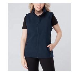 Gilet en polaire doux pour femmes, veste équestre d'extérieur sans manches avec logo personnalisé - Product Image 1