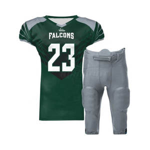 Uniforme personnalisé de football américain en polyester respirant de haute qualité, ensemble XL de vêtements de sport de style unique grande taille pour adultes - Product Image 1