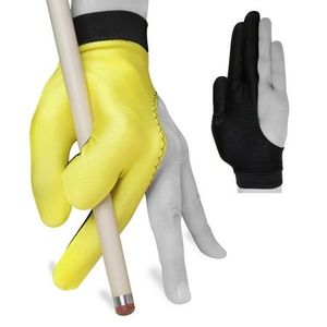 Gants de billard hauts blancs Logo personnalisé Gants de billard 3 doigts Gants de billard Accessoires de table de billard pour main droite ou gauche - Product Image 4