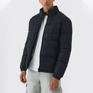 Chaqueta de Hombre de Nailon, Primavera, Delgada, Cuello Alto, Estilo Safari Vintage, Impermeable, Acolchada - Product Image 1