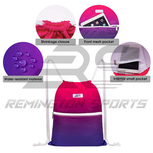 Good Quality Customized Waterproof Gym Drawstring Backpack <b>Bag</b> Sport Outdoor <b>String</b> <b>Bag</b> Soccer <b>String</b> <b>Bags</b> - Product Image 2