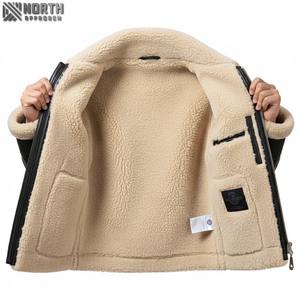 Nouveau Meilleure Vente Haute Qualité Respirant Hommes En Cuir Bomber Vestes Vente Chaude À La Mode Coupe-Vent Hommes En Cuir Vestes Bomber - Product Image 6