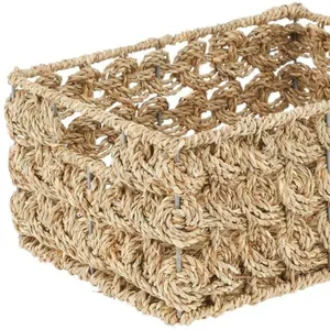Handmade Woven Rattan Decorative Tray with Natural Wood Tray Fruit Basket For Home Party Kitchen Made In Vietnam