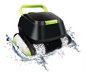 Nettoyeur de piscine robotisé entièrement automatique sans fil avec filtre, autonomie de 90 minutes, moteurs puissants, lumière LED, fabriqué aux États-Unis - Product Image 1