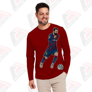 Heritage T-shirt en jersey de coton à manches longues pour femmes Appliques de confort d'été écologiques disponibles Perles en velours côtelé Batik Denim - Product Image 5