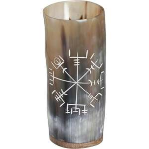 Tasse à corne à boire Viking tasse à corne artisanale pour les amateurs de bière et d'hydromel verres à corne Koi faizacraft - Product Image 2