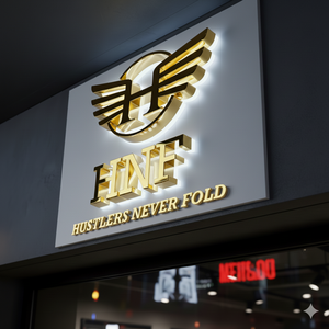 Tùy chỉnh kinh doanh dấu hiệu 3D Acrylic logo vàng 3D <span class=keywords><strong>LED</strong></span> dấu hiệu cao cấp cửa hàng trang trí logo Backlit chữ - Product Image 1