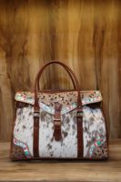 Sac à main en cuir véritable Western Cowhide Handbag Shoulder Bags Meilleures ventes Hair on Tooled Leather Crossbody Bag for Women's