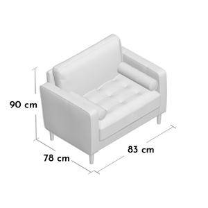 Sofá Chesterfield Individual Contemporáneo Tapizado, Muebles para el Hogar en Varios Colores GSD68002 - Product Image 5
