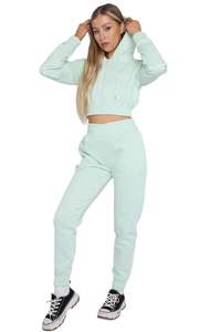 Conjunto de chándal corto de alta calidad para mujer, perfecto para ropa de descanso y ropa de calle de gimnasio, 2 piezas elegantes para mujer para Fitness - Product Image 3