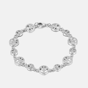 Minimalist Diamond <b>Charm</b> Tennis <b>Bracelet</b> Gold Hip Hop Style <b>Fine</b> Jewelry Gift - Product Image 2