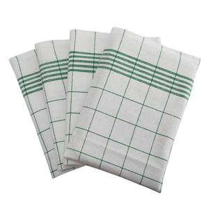 100% paños de limpieza de cocina de algodón con patrón de cuadros cuadrados tejidos Toallas de cocina para uso doméstico - Product Image 1