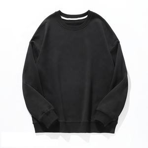 Sweat-shirt à capuche solide 100% coton pour hommes, polaire OEM de haute qualité avec logo personnalisé, sweats à capuche d'hiver teints en couleur unie - Product Image 4