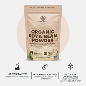 ORGANIC FIELDS 500g Poudre de soja biologique Poudre de boisson instantanée - Product Image 3