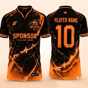 เสื้อฟุตบอลสั่งทำจากโรงงานโดยตรง ชุดทีมฟุตบอลระบายอากาศได้ดี ผู้ผลิตเสื้อฟุตบอลแบบ OEM ODM - Product Image 6