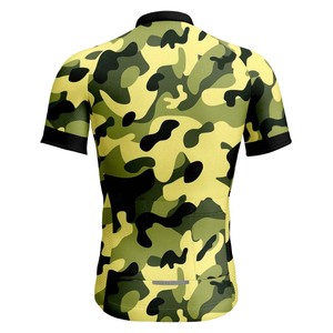 Maillot de cyclisme H.S.A International style camouflage, personnalisé pour équipe de montagne, 100% polyester respirant, sublimé - Product Image 2