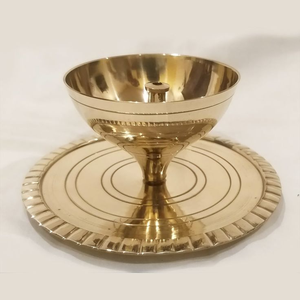 Diya de latón para lámpara de aceite Puja Deepak Pooja Room Navidad Boda Decoración Volver Regalos Velas - Product Image 3