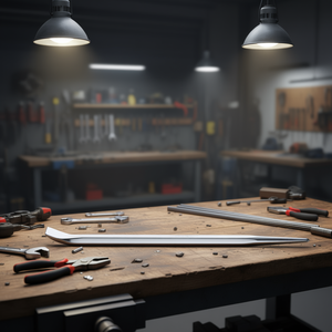 Leva a punta e piatta con estremità curva per piegatubi - Product Image 3