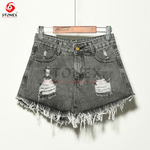 Fashionable Women Plus Size Scrunch Butt <b>Short</b> Denim Pants <b>Pocket</b> Women Ripped Casual <b>Short</b> - Product Image 5
