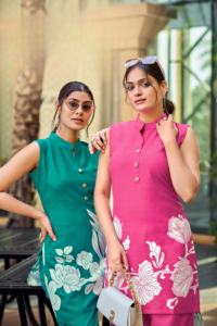 Dhwaja Export - Salwar Kameez de Rayón Pesado con Estampado Chinnon de Secado Rápido para Mujer, Ropa India y Pakistaní para Fiestas, Todas las Temporadas - Product Image 2
